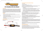 XP-2 Brushless ESCs User Manual