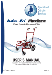 USER'S MANUAL Wheelbase - Specialised Orthotic Services