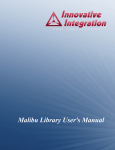Malibu Library User's Manual