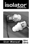 ER-6 ER-6i Isolator Earphones User Manual