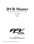 NDT 200™ Digital Video Recorder Control Software User's Manual