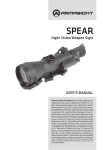 USER'S MANUAL Night Vision Weapon Sight