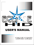USER'S MANUAL - Trail Tech Products