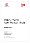 RISK FORM User Manual (final)