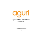 Aguri AGR400 & AGR500 User Manual