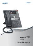 snom 760 user manual