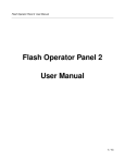 Flash Operator Panel 2 User Manual