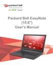 Packard Bell EasyNote (15.6") User's Manual Packard Bell