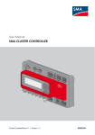 SMA CLUSTER CONTROLLER - User Manual