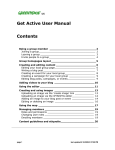 Get Active User Manual Contents