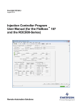 Injection Controller Program User Manual (for the FloBoss 107 and
