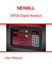 User Manual DP500 Digital Readout