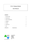 FD-01 Display Module User Manual