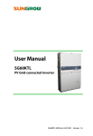 SG60KTL PV Grid-Connected Inverter User Manual