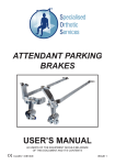 ATTENDANT PARKING BRAKES USER'S MANUAL