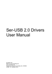 Ser-USB 2.0 Drivers User Manual - Dilwyn Jones Sinclair QL Pages