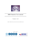 SBSI Numerics User manual