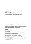 IP camera Fast Operation User Manual V3.1