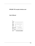 DEVA001 PCI encoder interface card User's Manual