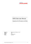 QWS Data User Manual - Department for Education
