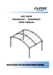 ARC ROOF RSA0604ST &ndash; RSA0806ST USER MANUAL