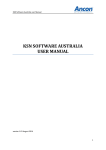 KSN SOFTWARE AUSTRALIA USER MANUAL