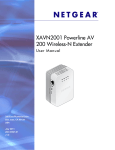 XAVN2001 Powerline AV 200 Wireless