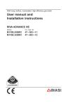 User manual and Installation instructions