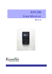 KDC200 USER MANUAL