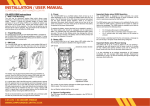 INSTALLATION / USER MANUAL - Compound Security Systems