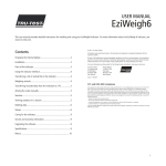 EziWeigh6 User Manual