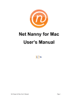 Net Nanny for Mac User's Manual