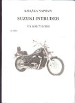 Suzuki VS600,750,800 Intruder Service Manual PL
