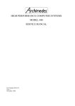 high performance computer systems model 440 service manual