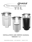 INSTALLATION AND SERVICE MANUAL VERSION 1.0