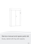 Service manual and spare parts list