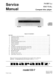 Service Manual - HiFiSounds.co.uk