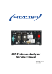 680 Emission Analyser Service Manual