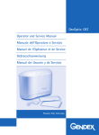 Operator and Service Manual Manuale dell'Operatore e Servizio