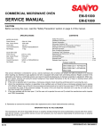 SERVICE MANUAL - Commercial Catering Spares