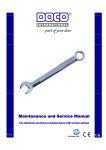 Maintenance and Service Manual - Doco insulated sectional garage