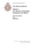 Fire Service Manual Volume 1 Fire Service Technology, Equipment