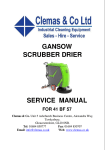 GANSOW SCRUBBER DRIER SERVICE MANUAL