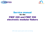 Service manual: FMIF 220 and FMIF 550 electronic modular flakers
