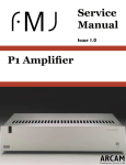 Service Manual P1 Amplifier