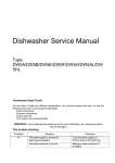 Dishwasher Service Manual