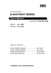 B-SX4T/SX5T Series Service Manual - EO0-33013A
