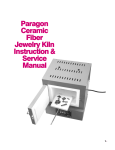 Paragon Ceramic Fiber Jewelry Kiln Instruction & Service Manual