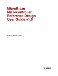 MicroBlaze Microcontroller Reference Design User Guide v1.5