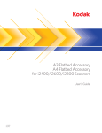 A61683, User's Guide for A3/A4 Flatbed Acccessory for i2000